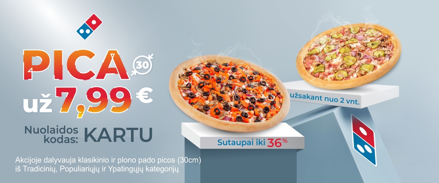 Užsisakyti picą Vilniuje su pristatymu | Domino’s Pizza